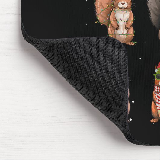 Squirrels Christmas Lights Decor Funny Squirrel Lo Muismat (Hoek)