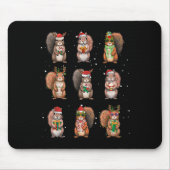 Squirrels Christmas Lights Decor Funny Squirrel Lo Muismat (Voorkant)