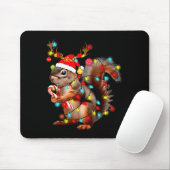 Squirrels Christmas Lights Funny Xmas Squirrel Lov Muismat (Met muis)