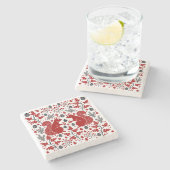 Squirrels in the Forest Art Stenen Onderzetter (Zijkant)