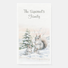 Squirrels in Winter Snow  Servet