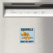 SQUIRRELS MAKEN MIJ HAPPY MAGNETS MAGNEET (Insitu (Vaatwasser))