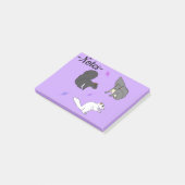Squirrels Purple Post-it® Notes (Schuin)