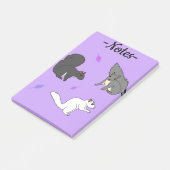 Squirrels Purple Post-it® Notes (Schuin)