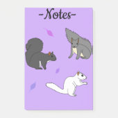 Squirrels Purple Post-it® Notes (Voorkant)