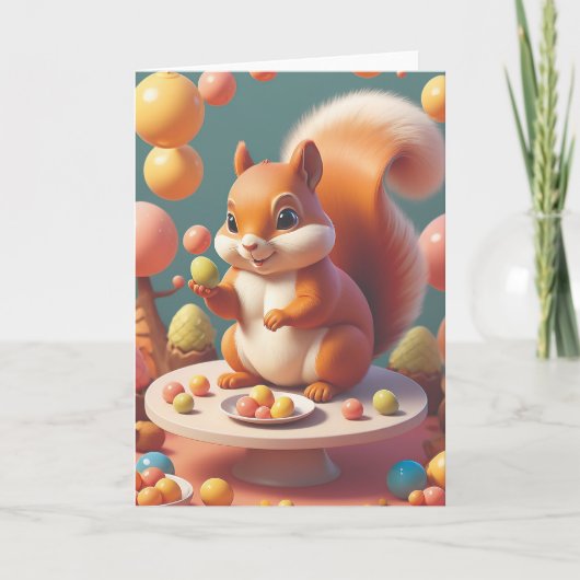 Squirrel's Sweet Soiree Kaart (Voorkant)