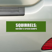 SQUIRRELS ZIJN SNELHEIDSBUMPS VAN DE NATUUR BUMPERSTICKER (Op auto)