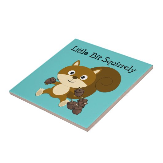 Squirrely Tegeltje (Zijkant)