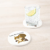 Squirrely Zandsteen Onderzetter (Zijkant)