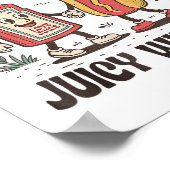 Squirt op sappige wijnstokken ongepaste losgedraai poster (Hoek)