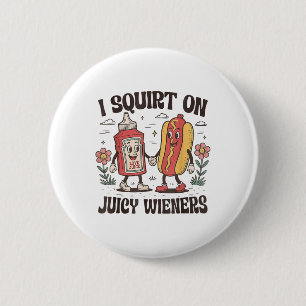 Squirt op sappige wijnstokken ongepaste losgedraai ronde button 5,7 cm