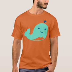 Squirt Schattige blauwe walvis T-shirt