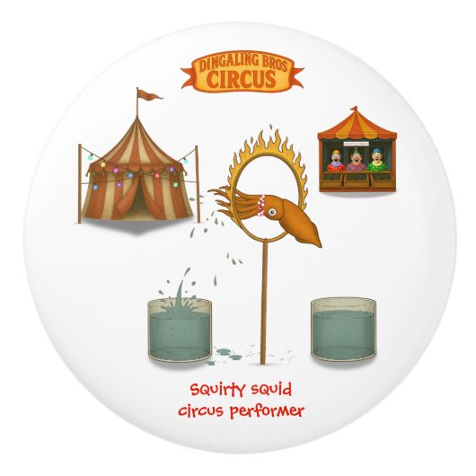 Squirty squid keramische knop (Voorkant)