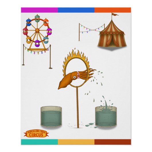 Squirty squid perfect poster (Voorkant)