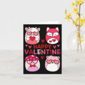 Squish Squad Happy Valentijn Cadeaus Voor Kinderen Kaart (Gele Bloem)