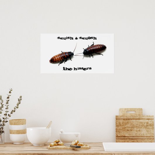 Squish & Squash, The Hissers Poster (Keuken)