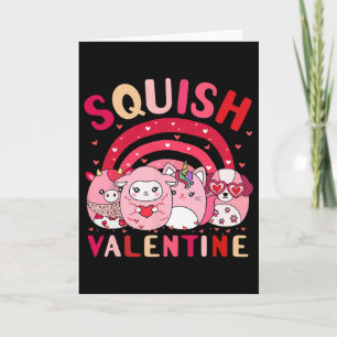 Squish Valentijnsquadcadeaus leuk voor kinderen vr Kaart