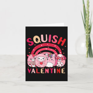 Squish Valentijnsquadcadeaus leuk voor kinderen vr Kaart