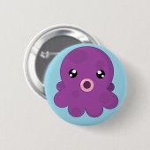 Squisha the Squid Ronde Button 5,7 Cm (Voorkant /achterkant)