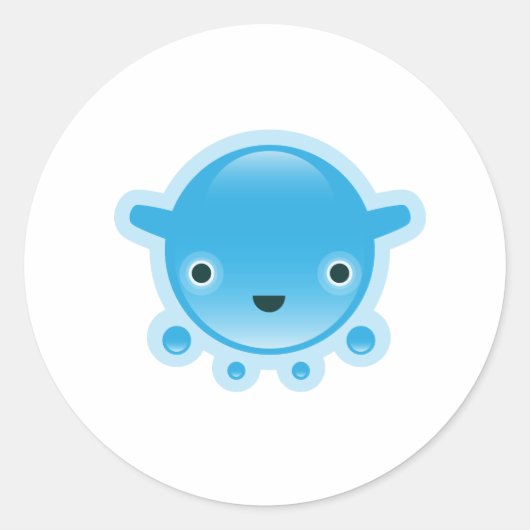 Squishies Blue Bubbo Stickers (Voorkant)