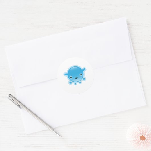 Squishies Blue Bubbo Stickers (Envelop)