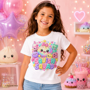 Squishies Squeeze Squad Malse Cute Bubble Tea T-shirt