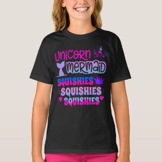 Squishies Zeemeerminnen Eenhoorns T-shirt