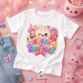 Squishies Zoete & Zachte Knuffel Dango Bubble Thee T-shirt