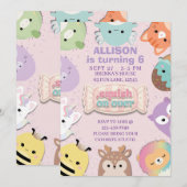 Squishmallow Verjaardag Kaart (Voorkant / Achterkant)