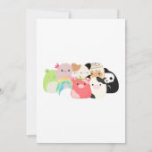 Squishmallow Verjaardagsfeestje Kaart (Achterkant)