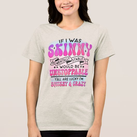 Squishy en Crazy Tri-Blend Shirt (Voorkant)