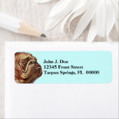 Squishy Face Dog Bulldog Bullie Fun Adresetiketten Etiket (Insitu)