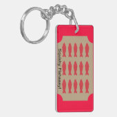Squishy fish on plaque sleutelhanger (Voorkant Links)