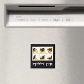 Squishy Pugs-magneet Magneet (Insitu (Vaatwasser))