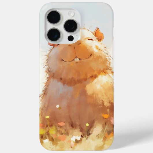 Squishy Relaxed Capybara Case-Mate iPhone Case (Achterkant)