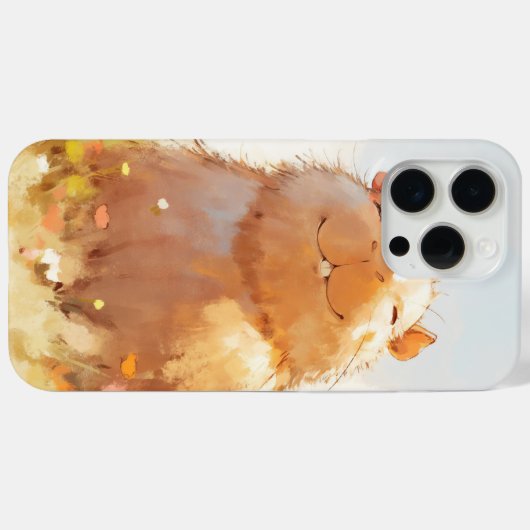 Squishy Relaxed Capybara Case-Mate iPhone Case (Achterkant (horizontaal))