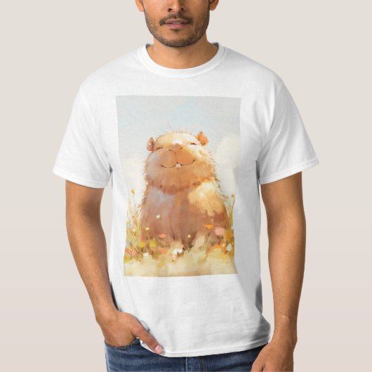 Squishy Relaxed Capybara T-shirt (Voorkant)