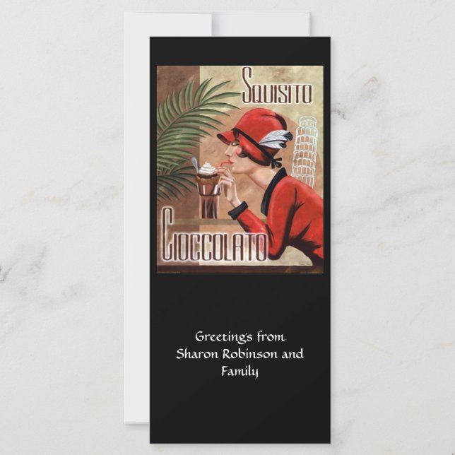 Squisito Cioccolato Italy Chocolate Woman in Red (Voorkant)