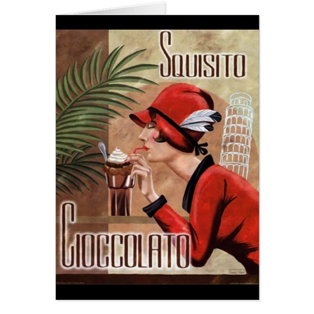 Squisito Cioccolato Italy Chocolate Woman in Red (Voorkant)