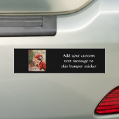 Squisito Cioccolato Italy Chocolate Woman in Red Bumpersticker (Op auto)