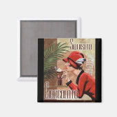Squisito Cioccolato Italy Chocolate Woman in Red Magneet (Voorkant / Achterkant)