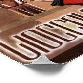 Squisito Cioccolato Italy Chocolate Woman in Red Poster (Hoek)