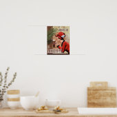 Squisito Cioccolato Italy Chocolate Woman in Red Poster (Keuken)