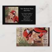 Squisito Cioccolato Italy Chocolate Woman in Red Visitekaartje (Voorkant / Achterkant)