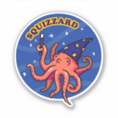 Squizzard Funny Magic Animal Pun Vinyl Sticker (Voorkant)