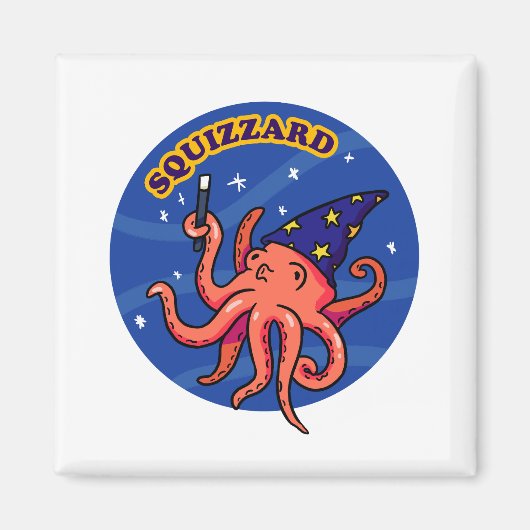 Squizzard Grappige Magische Dier Pun Magnet (Voorkant)