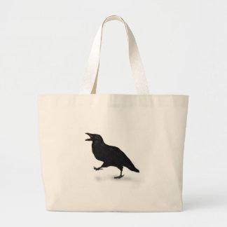 Sqwarking Crow Grote Tote Bag