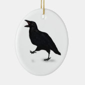 Sqwarking Crow Keramisch Ornament (Rechts)