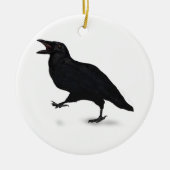 Sqwarking Crow Keramisch Ornament (Voorkant)