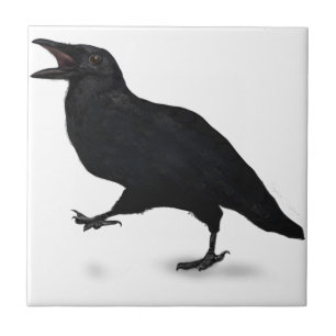 Sqwarking Crow Tegeltje